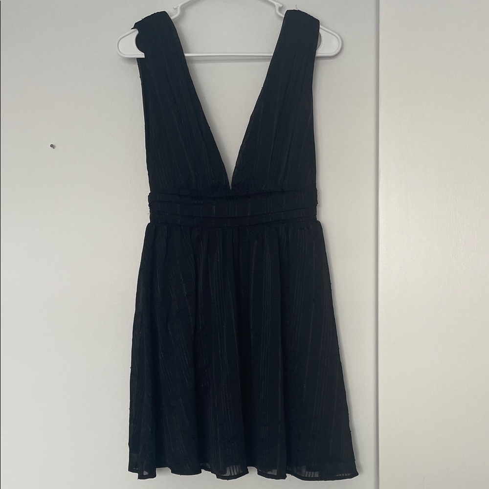 Lulu's Chic Black Backless Dress